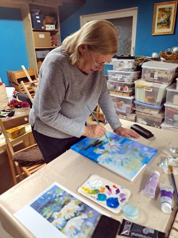 Zážitkové maľovanie v štýle impresionizmu.